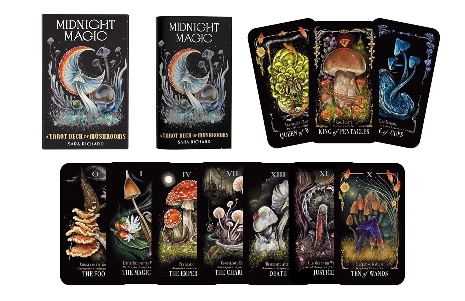 Midnight Magic: A Tarot Deck Of Mushrooms