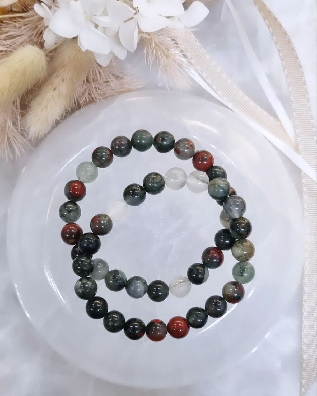 African Blood Stone Bracelet | 8mm