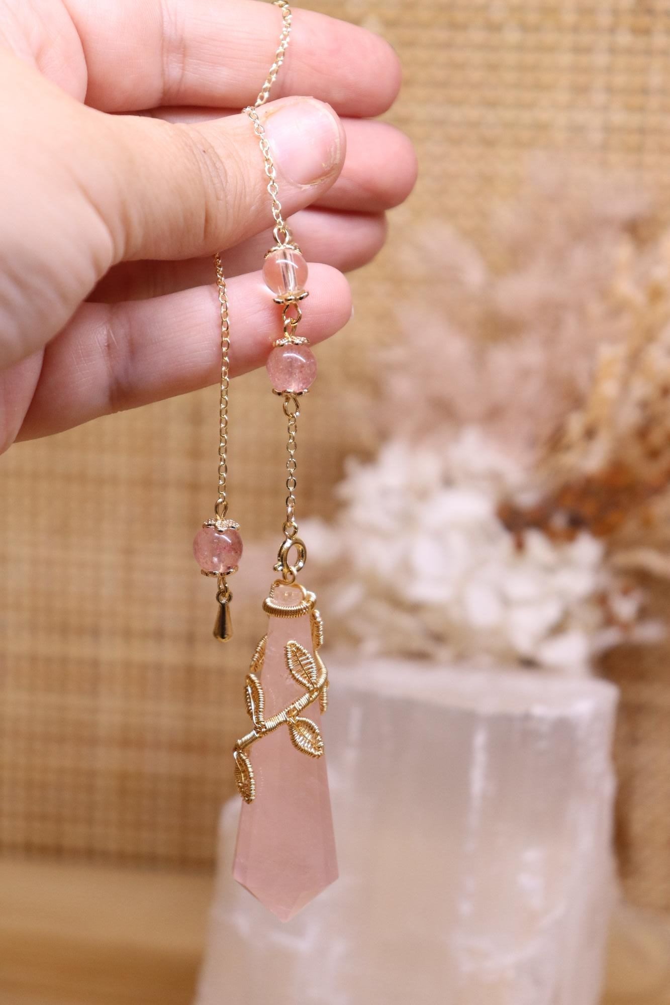 Rose Quartz Pendulum