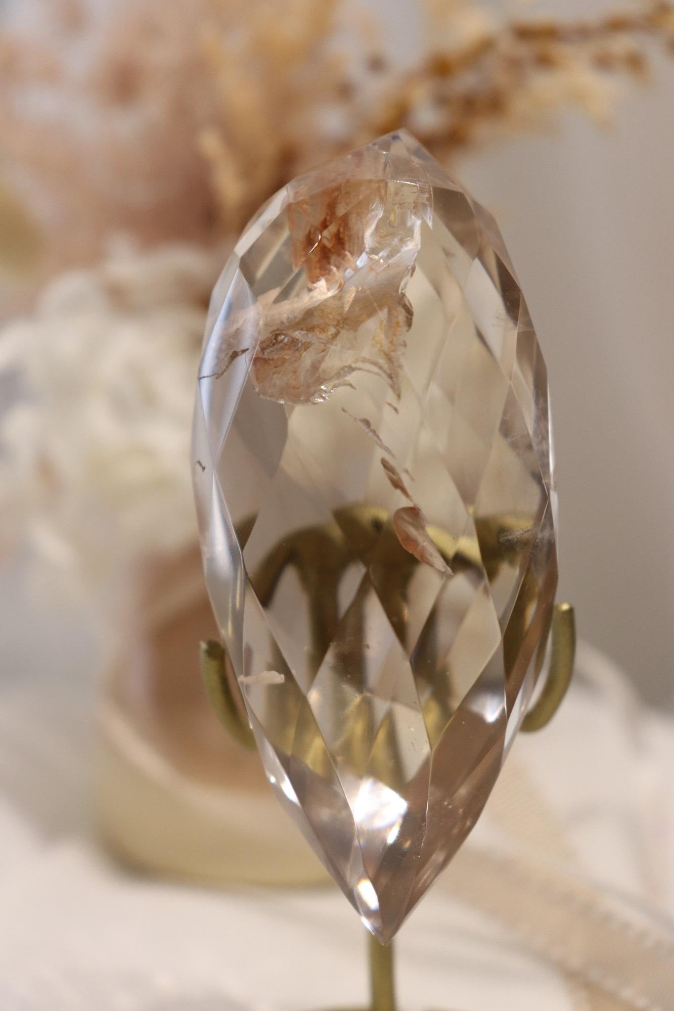 Smokey Quartz Faceted DT + Stand