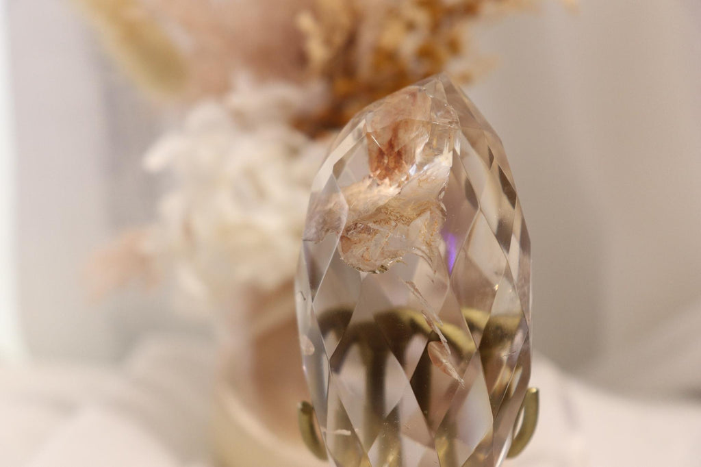 Smokey Quartz Faceted DT + Stand