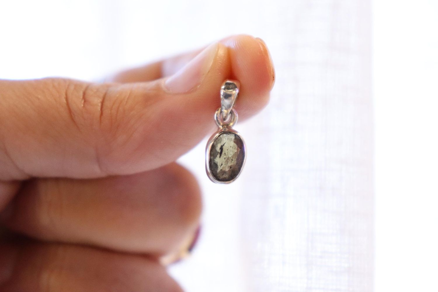 Moldavite Pendant Faceted | 1.3g