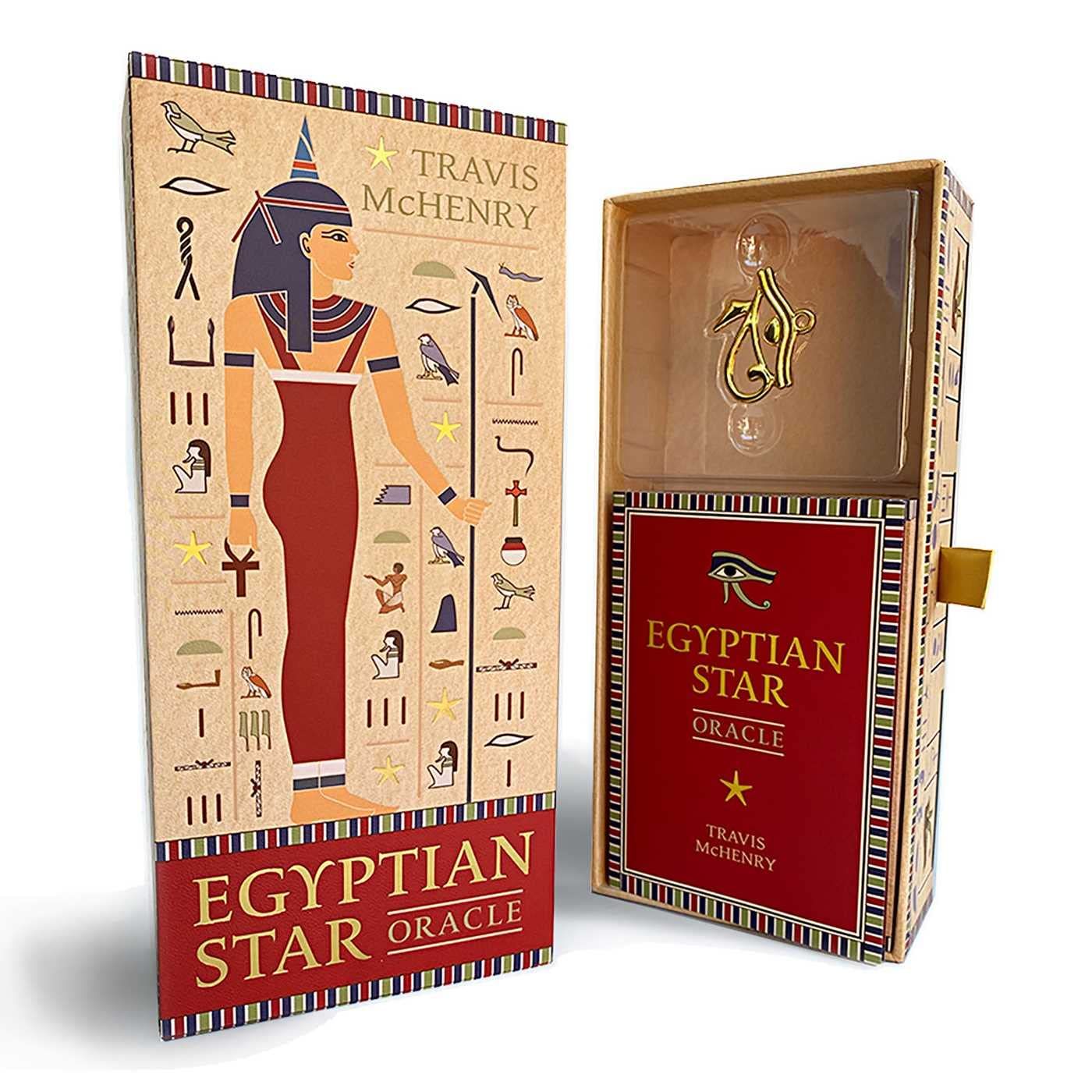 Egyptian Star Oracle: (42 Gilded Cards, 144-Page Full-Colour Guidebook and Eye of Horus Charm )