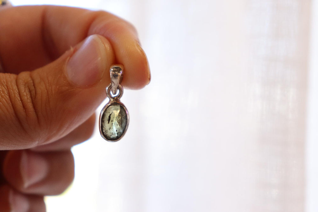 Moldavite Pendant Faceted | 1.3g