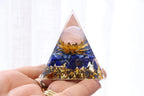 Orgonite Pyramid | Lapid Lazuli & Rose Quartz