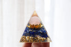 Orgonite Pyramid | Lapid Lazuli & Rose Quartz