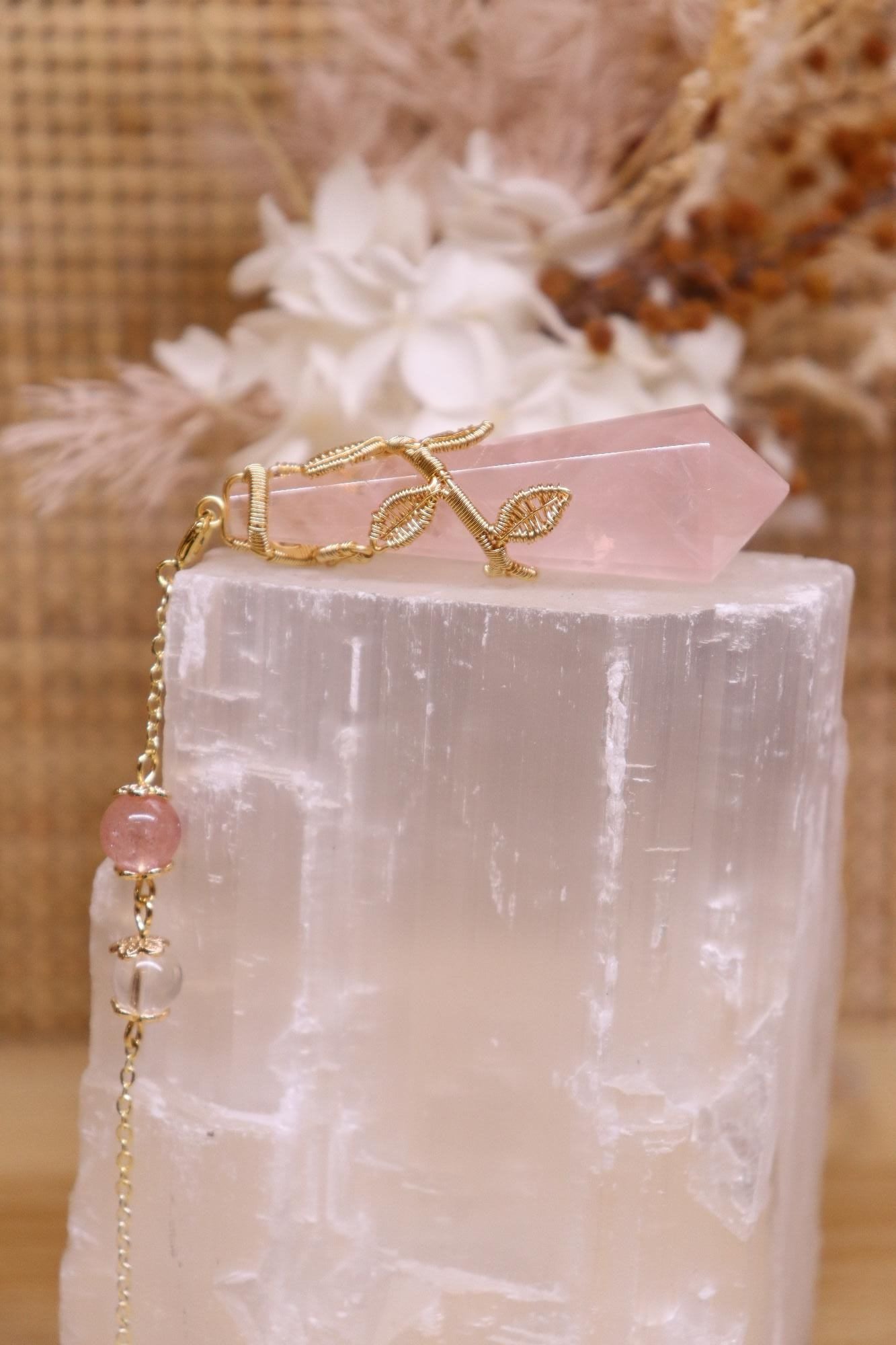 Rose Quartz Pendulum