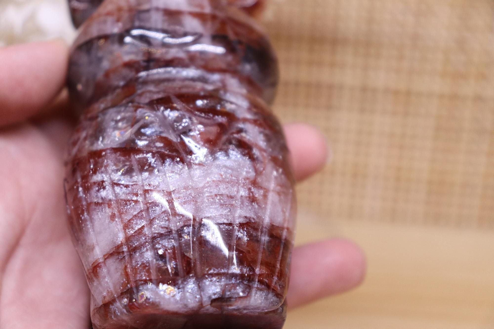 Owl Carving | Fire Quartz