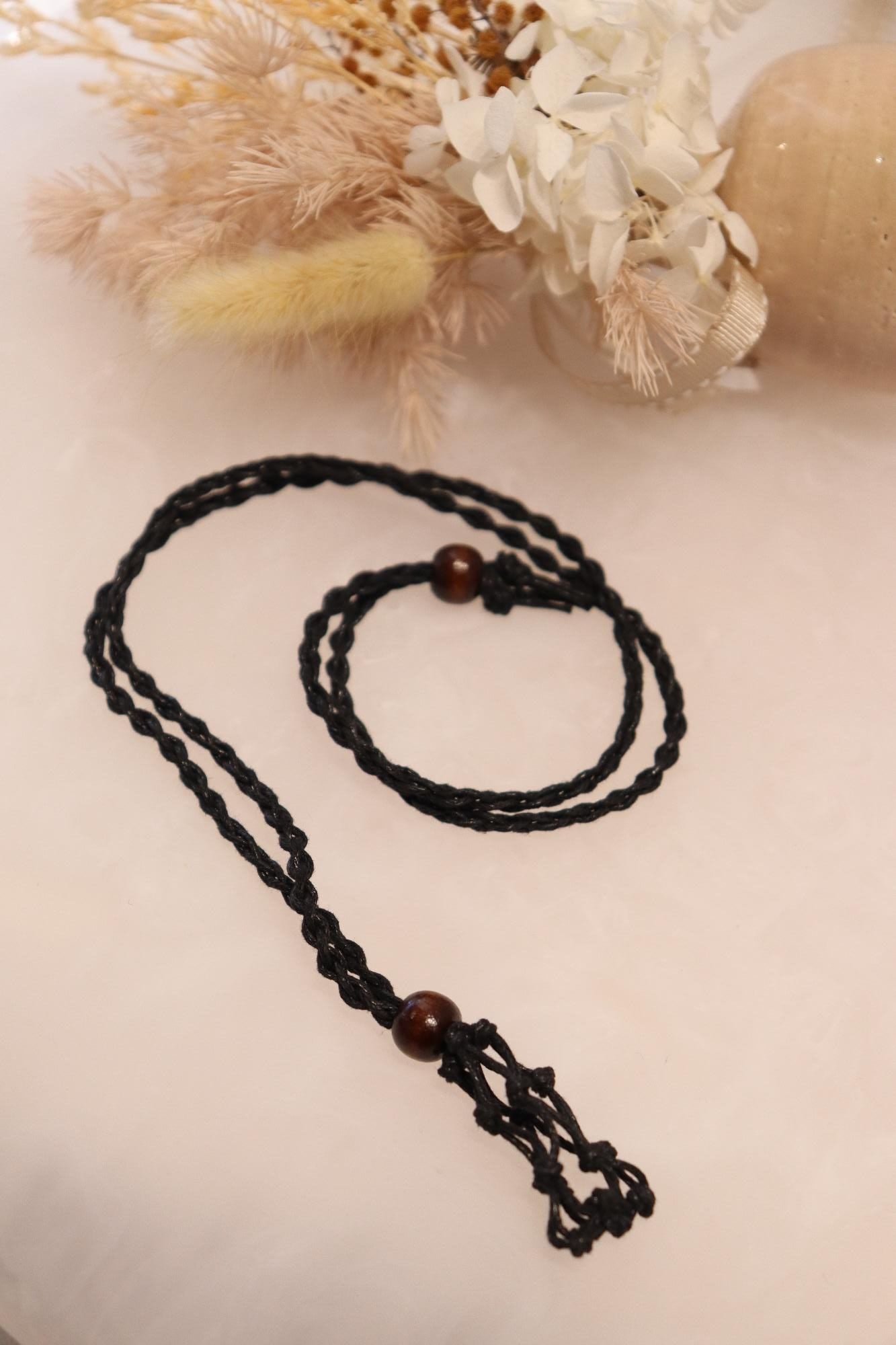 Adjustable Net Necklace | Tumble Crystal Holder