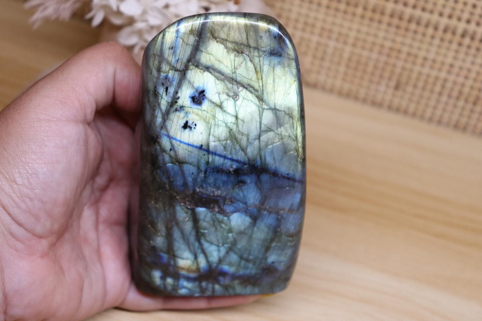 Labradorite Polished Green/ Blue | Free-Form 587g