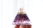 Orgonite Pyramid | Amethyst & Clear Quartz