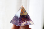 Orgonite Pyramid | Amethyst & Clear Quartz