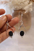 Shungite Earrings | Teardrop