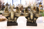 Dragon Golden Double Sphere Holder