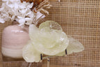 Citrine Flower Carving + Stand | 185g