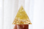 Orgonite Pyramid | Citrine & Clear Quartz