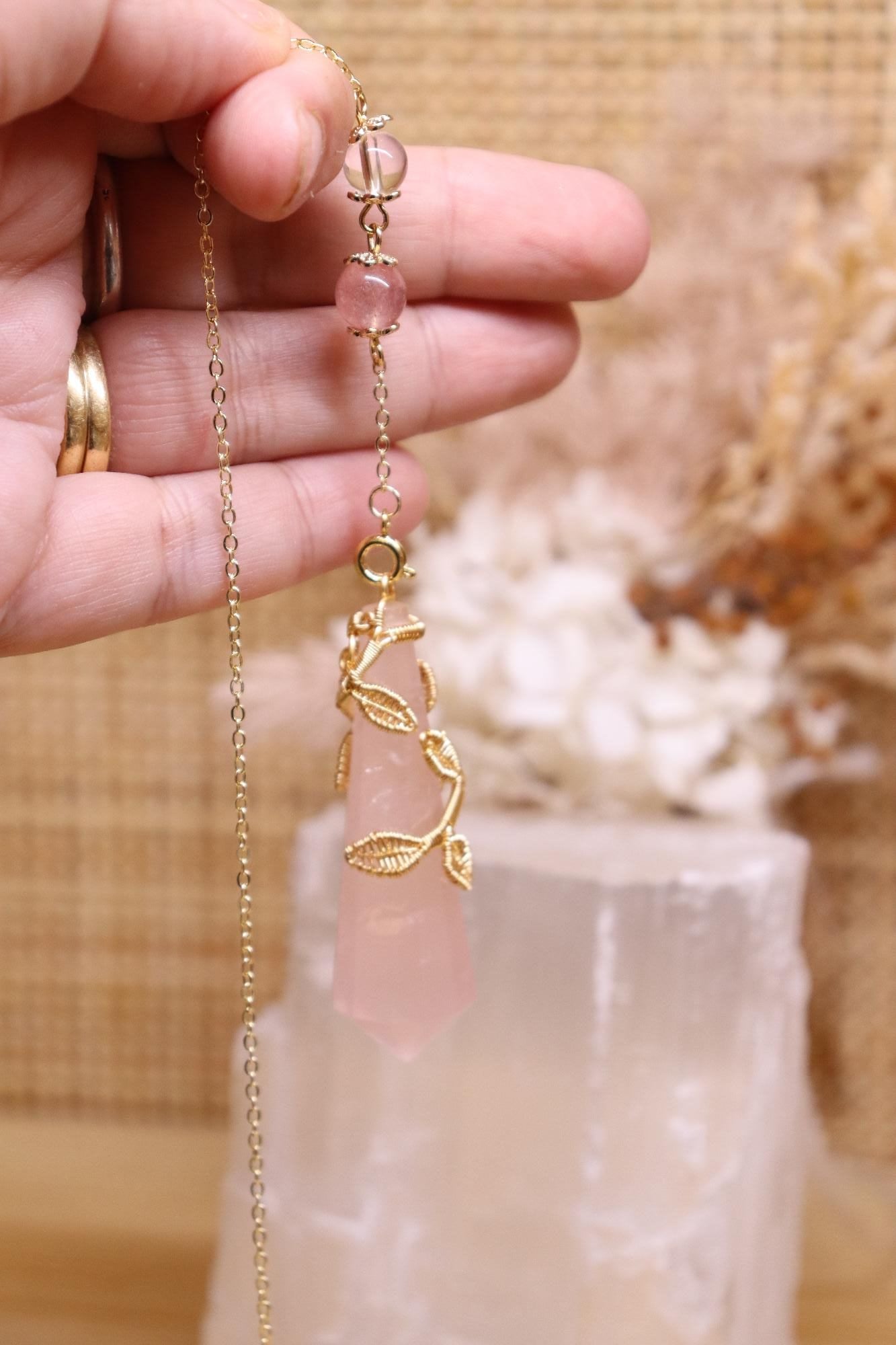Rose Quartz Pendulum