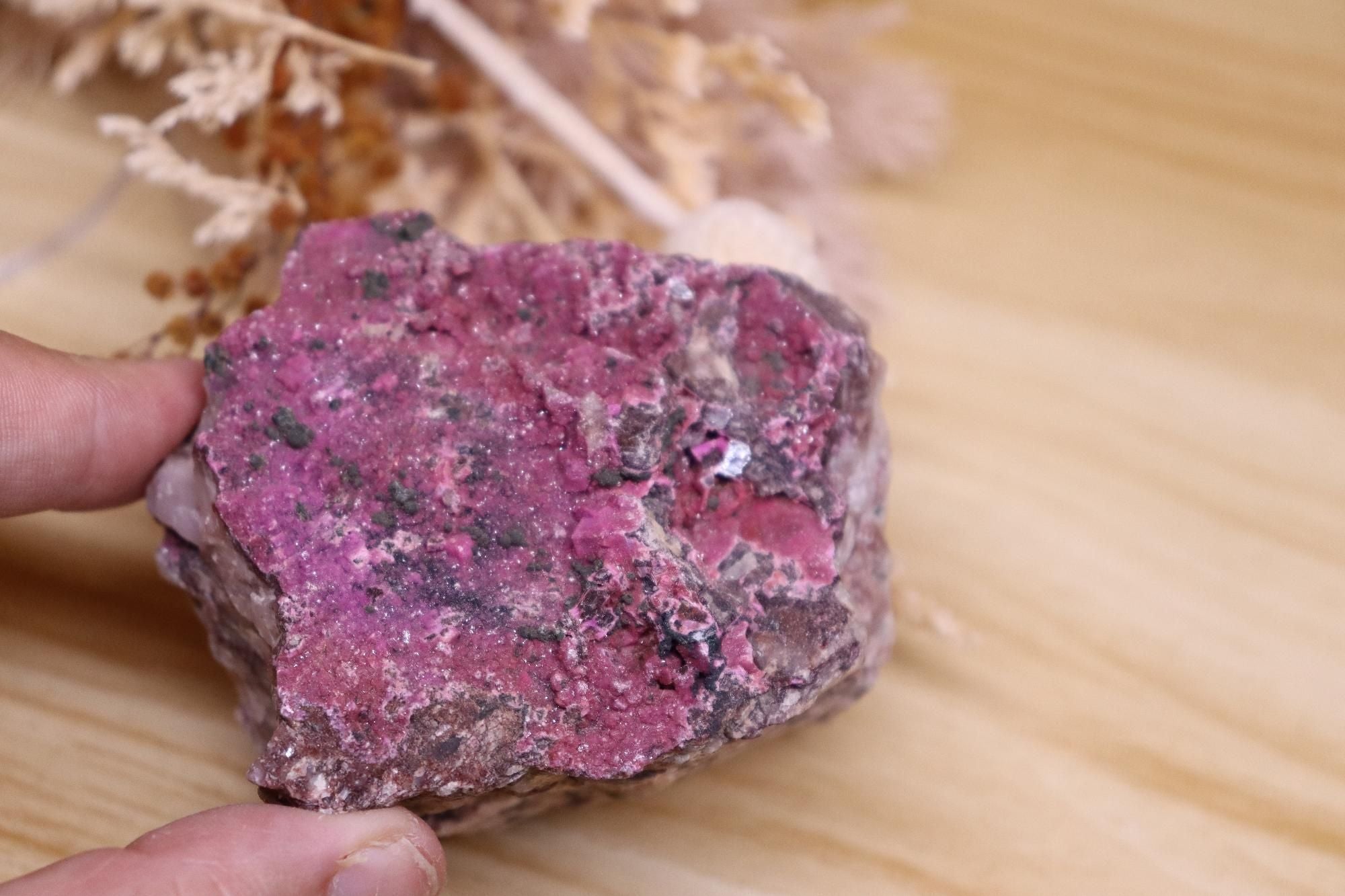 Cobalt Calcite Specimen 300g