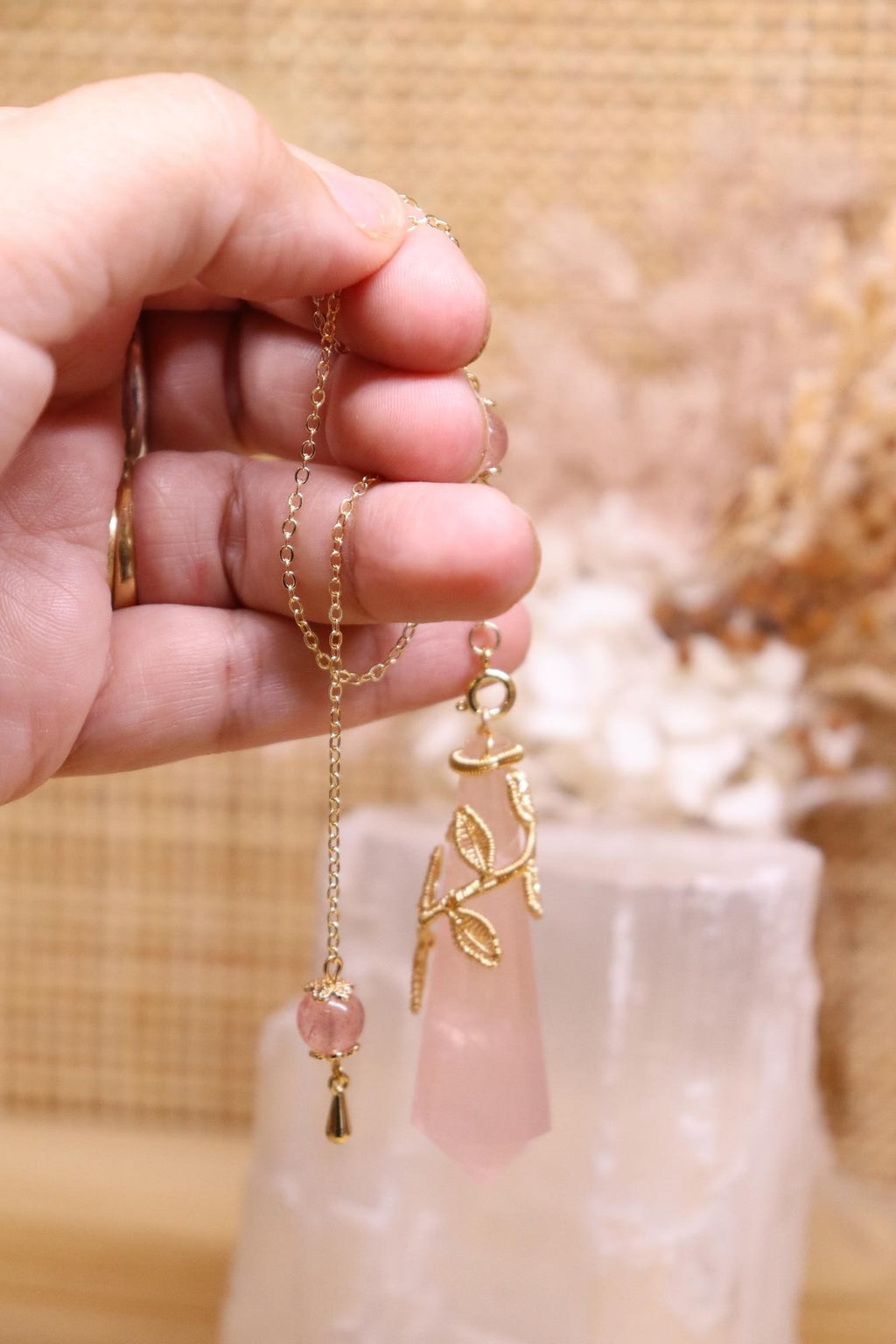 Rose Quartz Pendulum