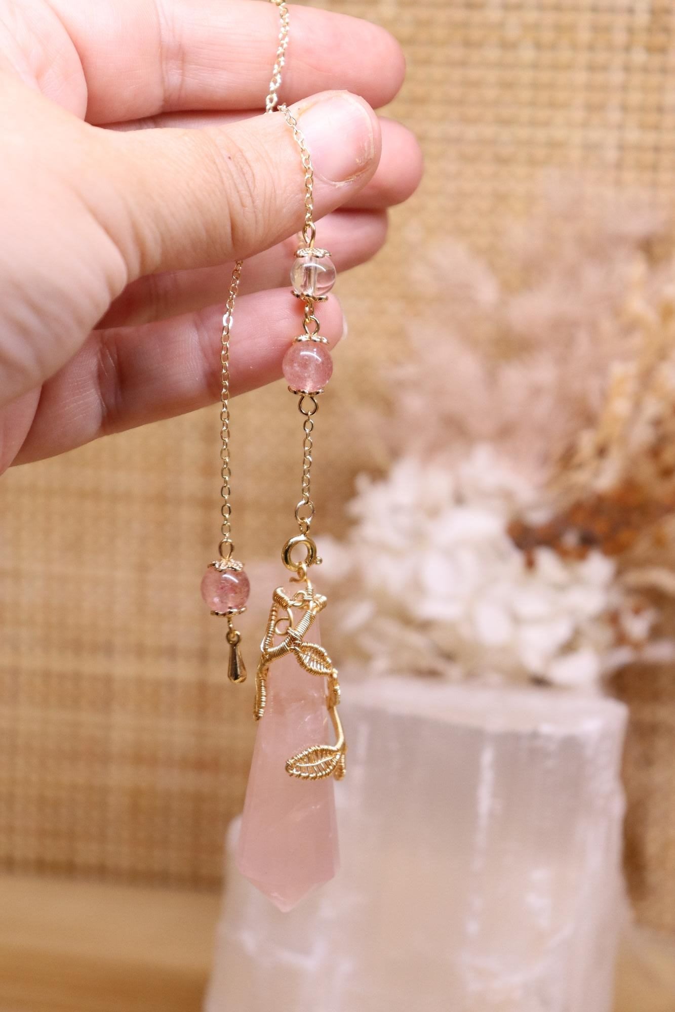 Rose Quartz Pendulum