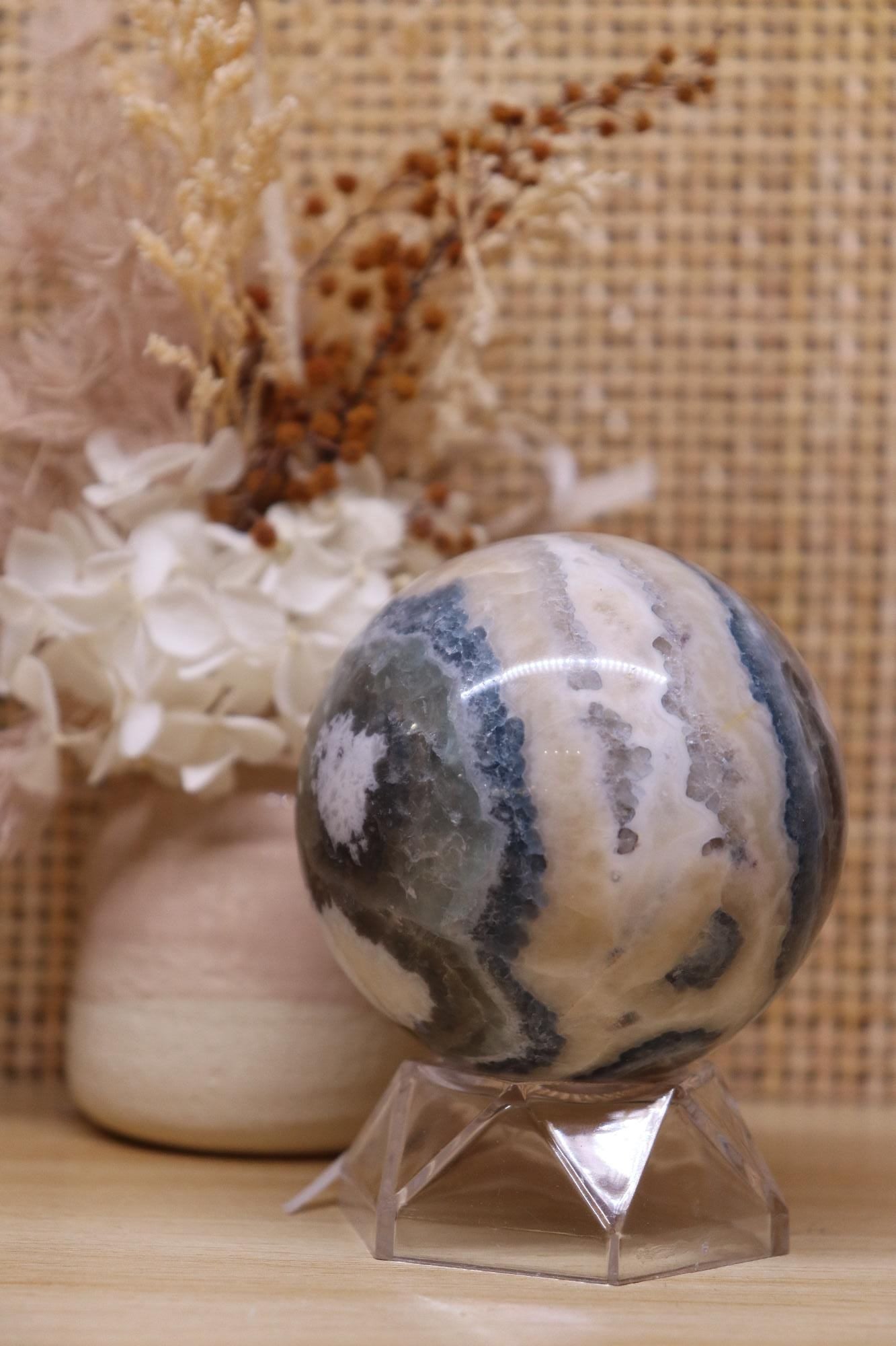 Blue Fluorite Sphere | 499g