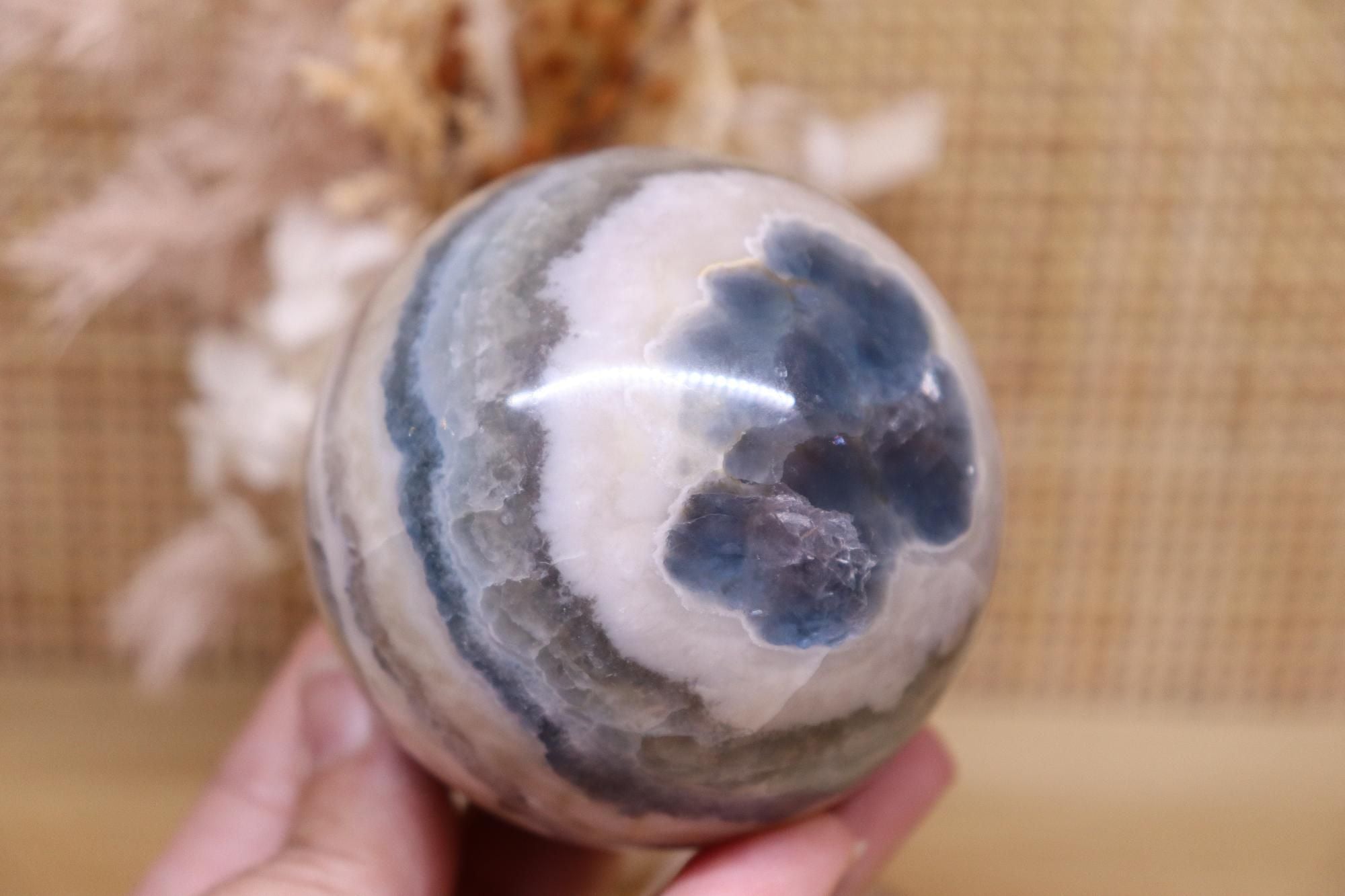 Blue Fluorite Sphere | 499g