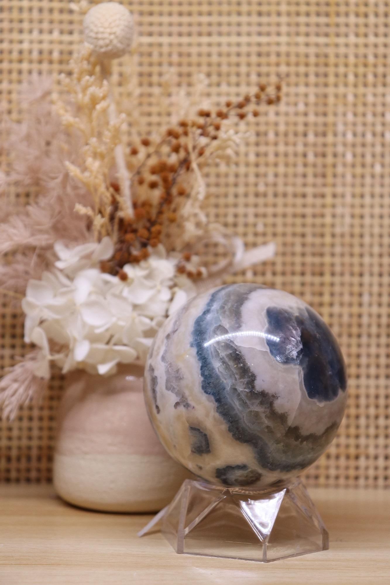 Blue Fluorite Sphere | 499g