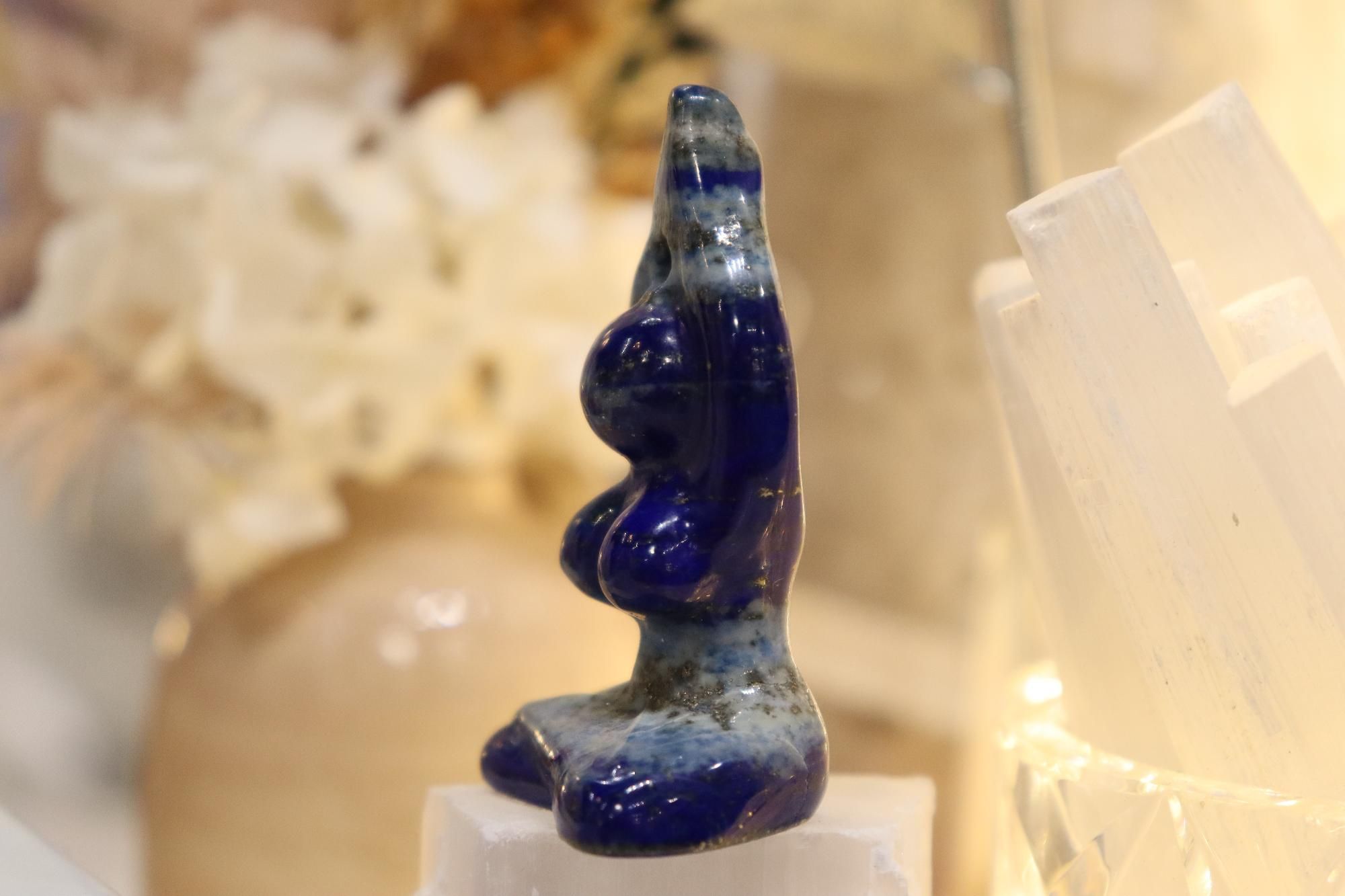 Yoga Goddess Carving | Lapis Lazuli