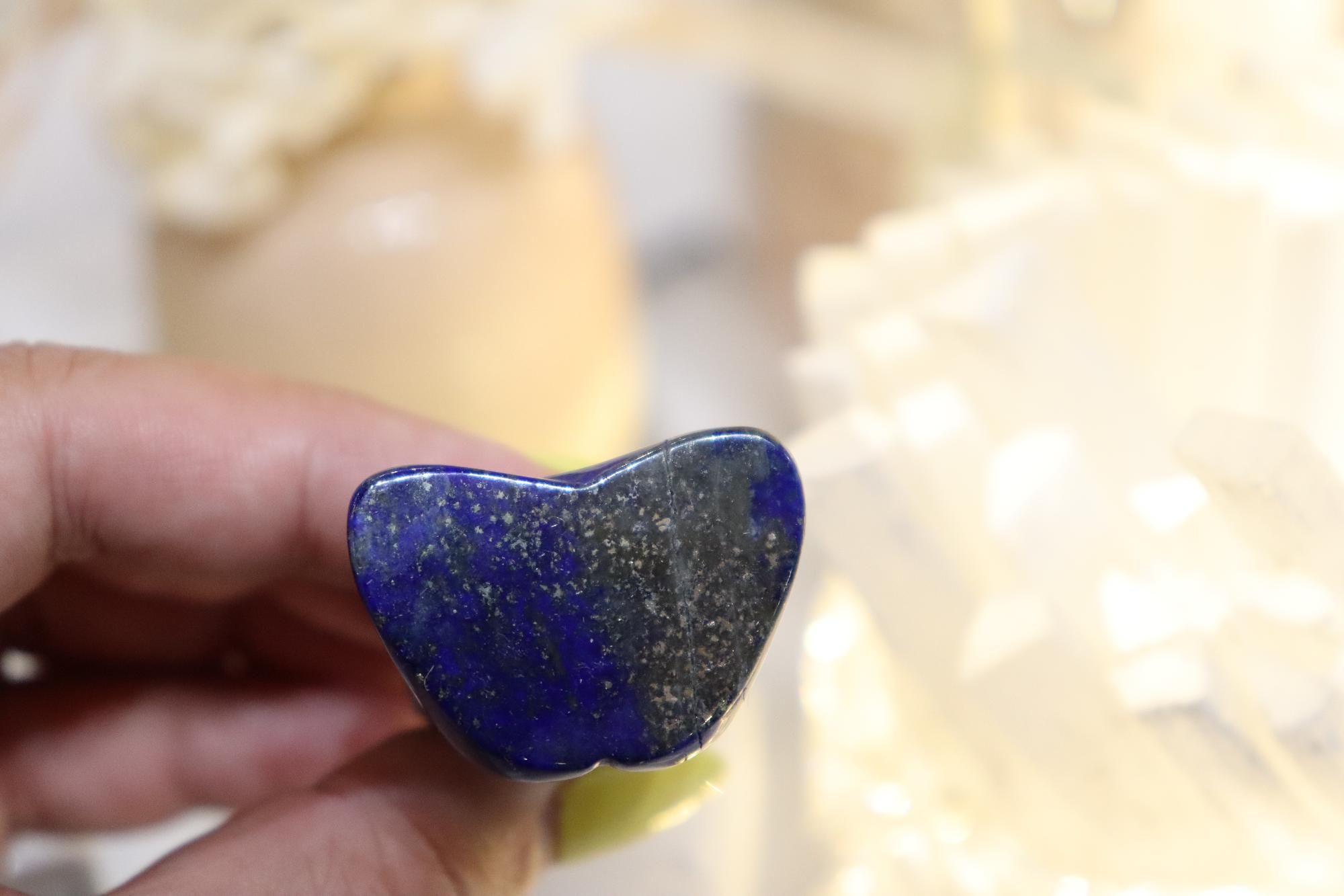 Yoga Goddess Carving | Lapis Lazuli