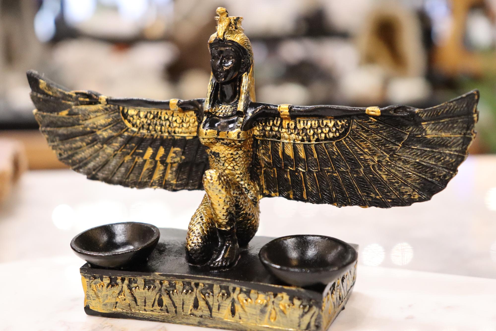 Egyptian Goddess Isis Double Sphere Holder