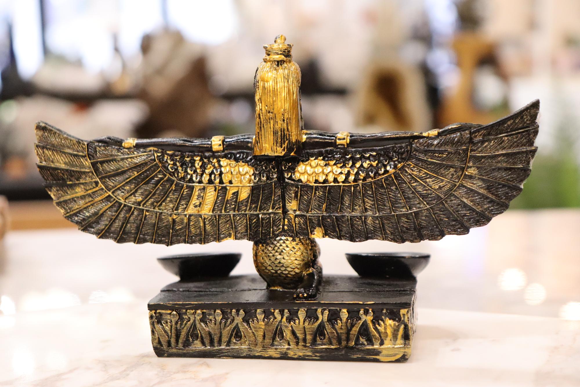 Egyptian Goddess Isis Double Sphere Holder