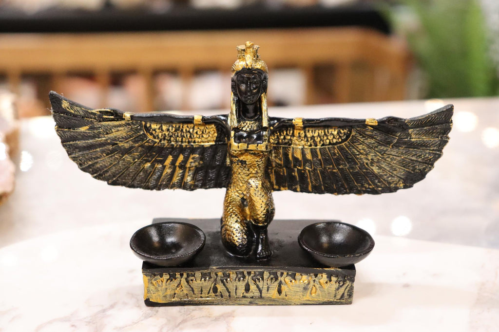 Egyptian Goddess Isis Double Sphere Holder