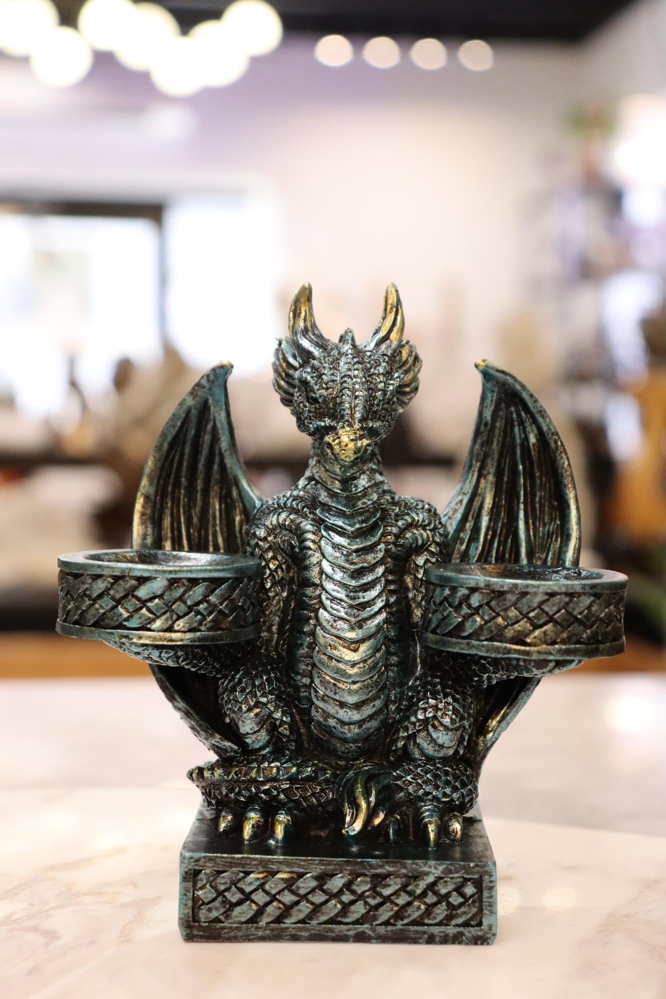 Dragon Blue Double Sphere Holder