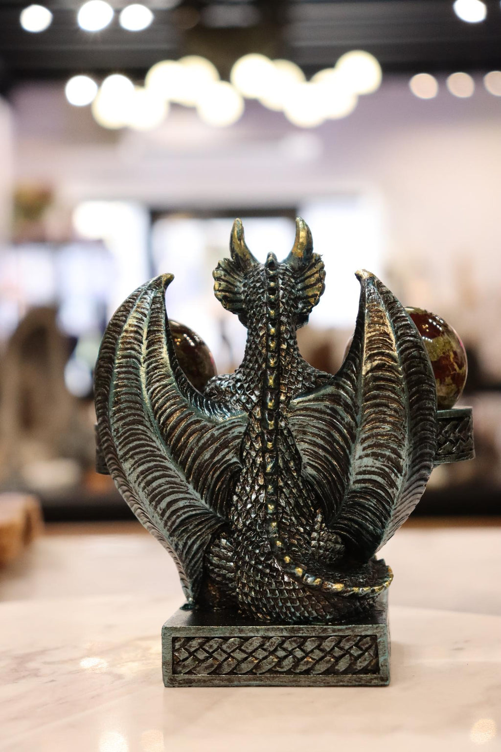 Dragon Blue Double Sphere Holder