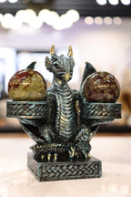 Dragon Blue Double Sphere Holder