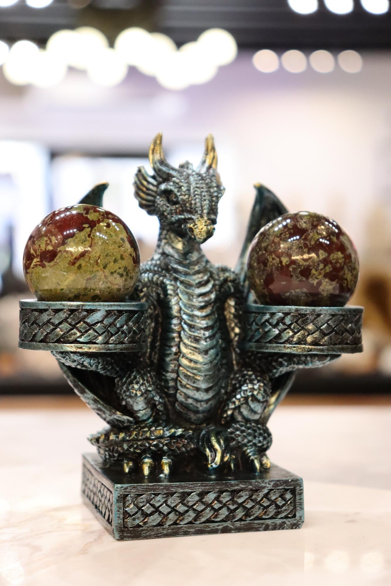 Dragon Blue Double Sphere Holder