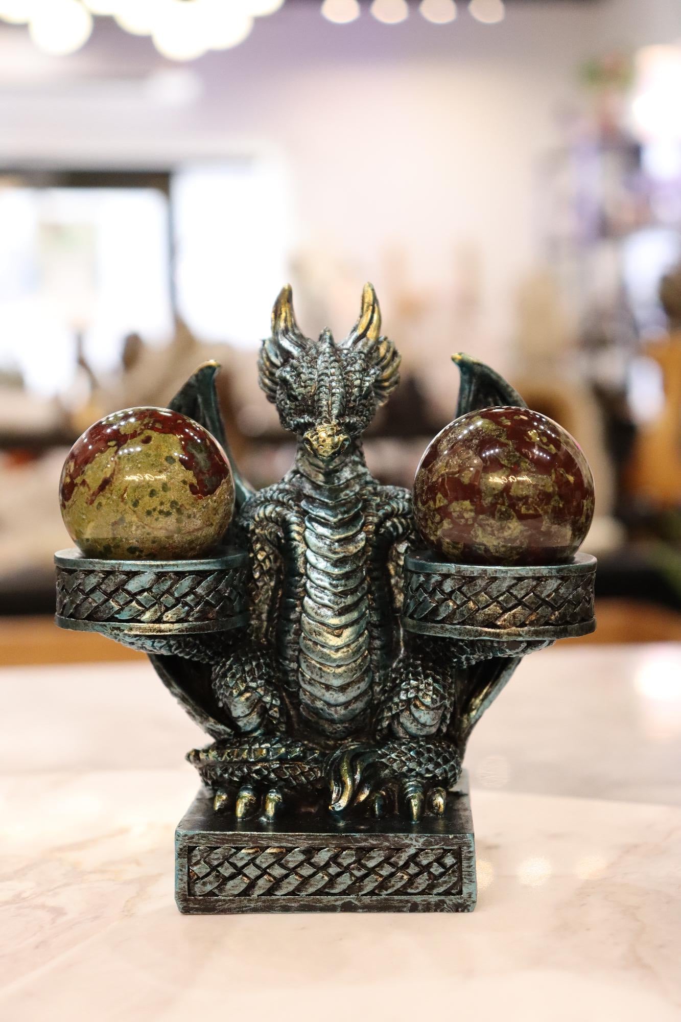 Dragon Blue Double Sphere Holder