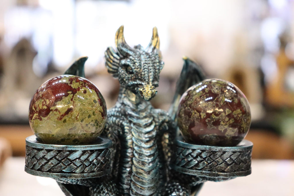 Dragon Blue Double Sphere Holder