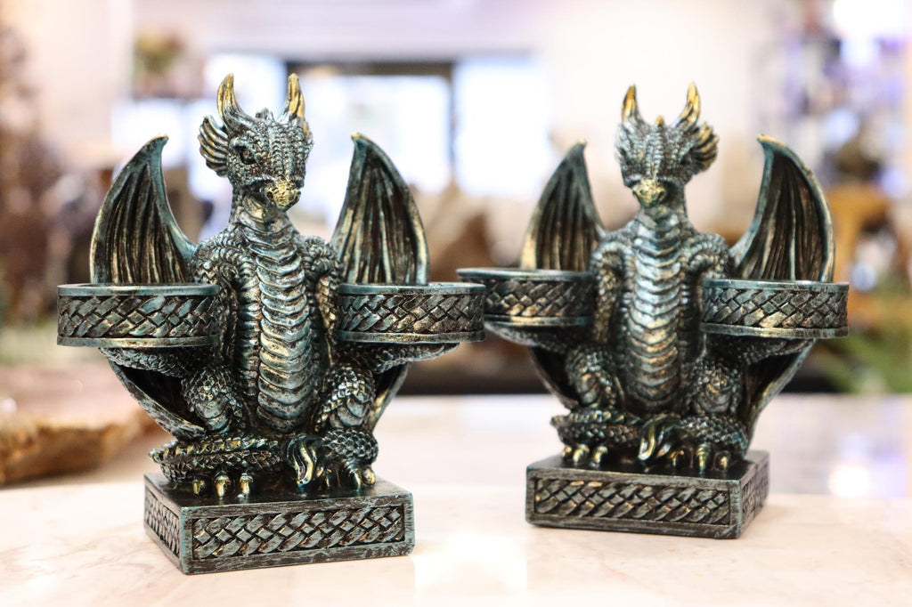 Dragon Blue Double Sphere Holder