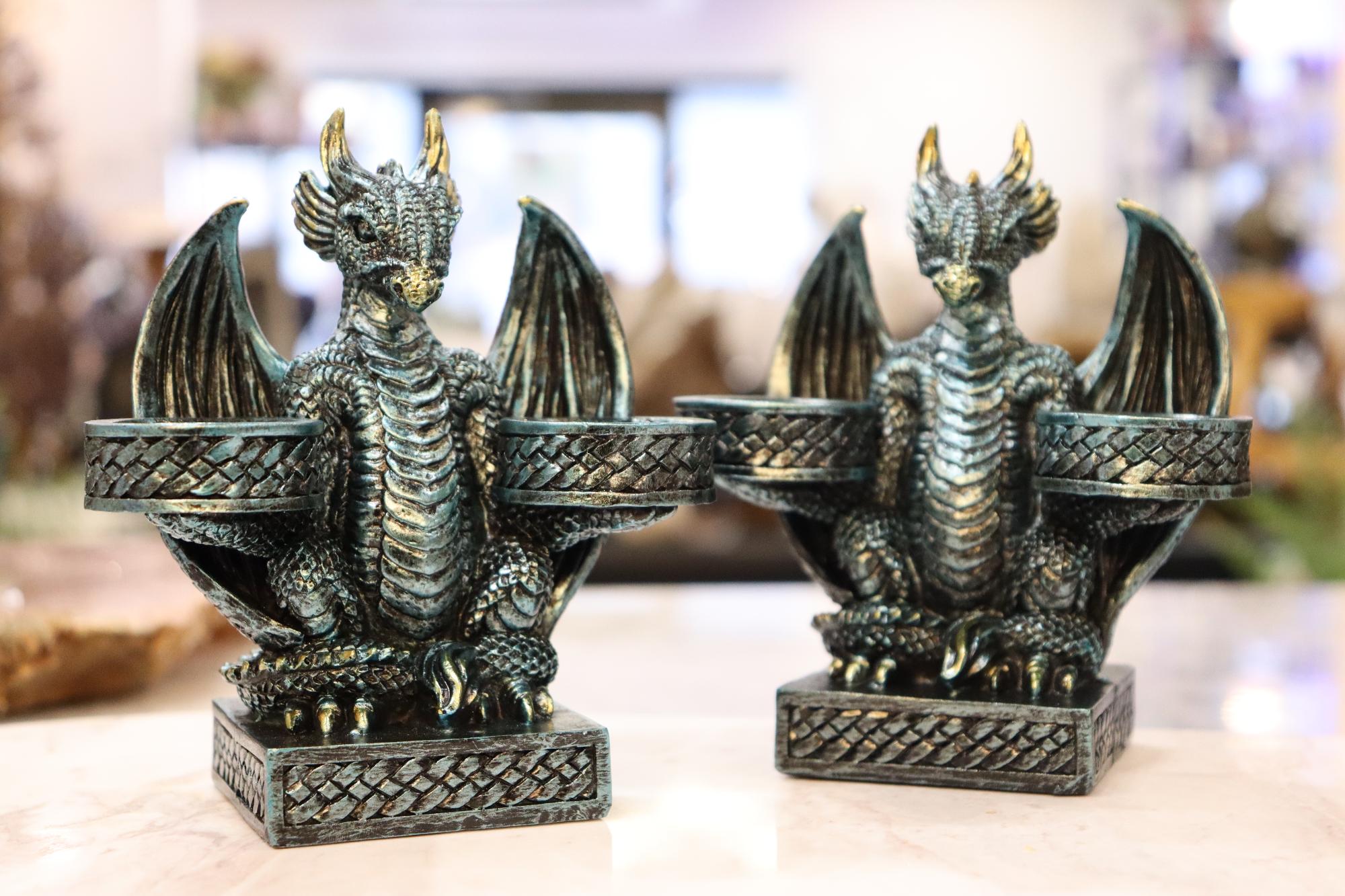 Dragon Blue Double Sphere Holder