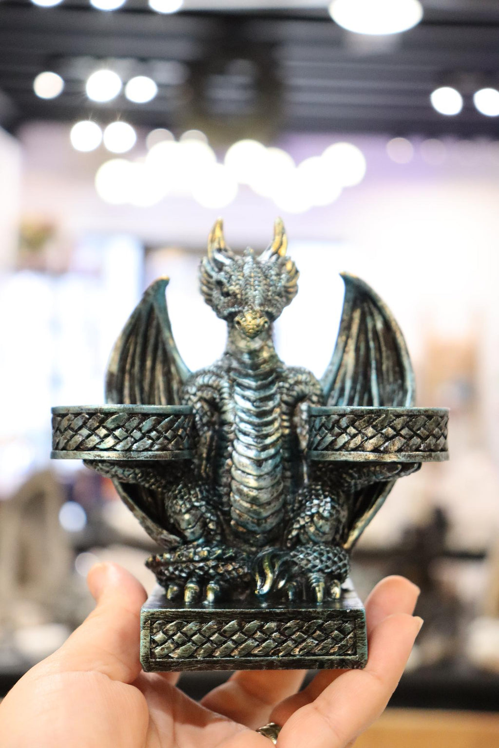 Dragon Blue Double Sphere Holder