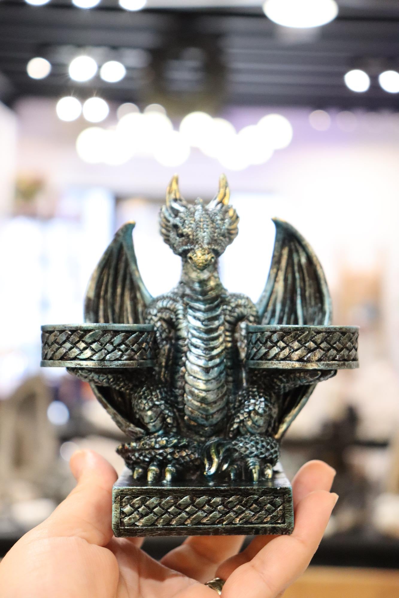 Dragon Blue Double Sphere Holder