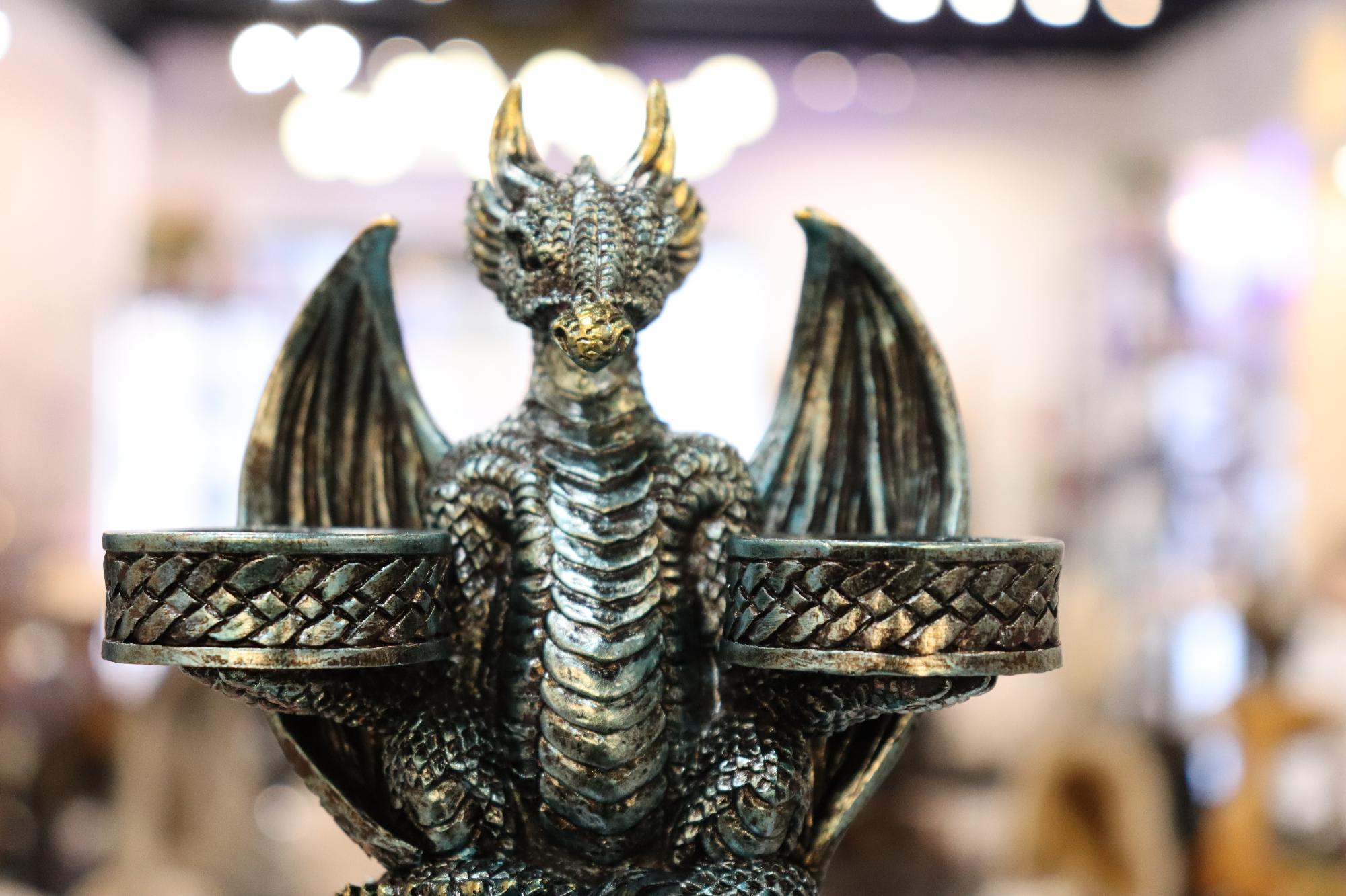 Dragon Blue Double Sphere Holder