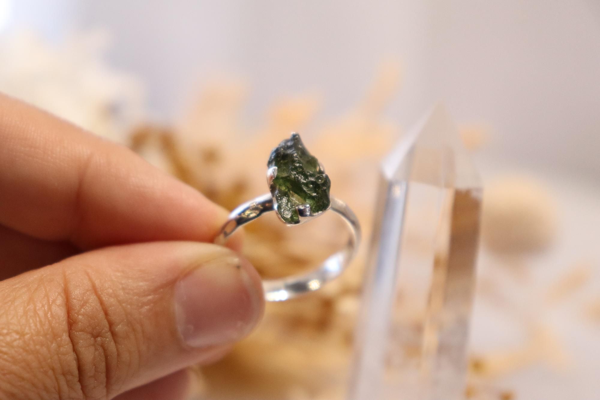 Moldavite Ring | 2.8cts Size 10us
