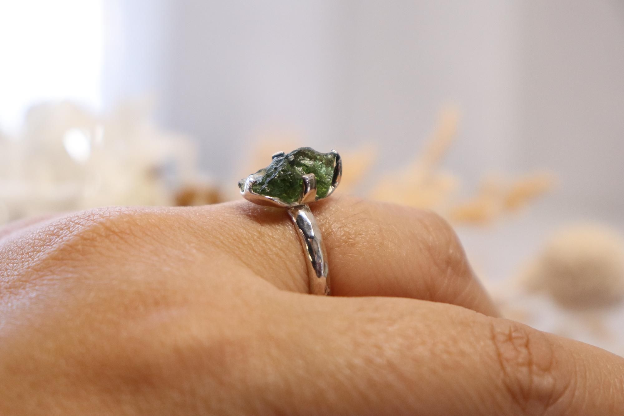 Moldavite Ring | 2.8cts Size 10us