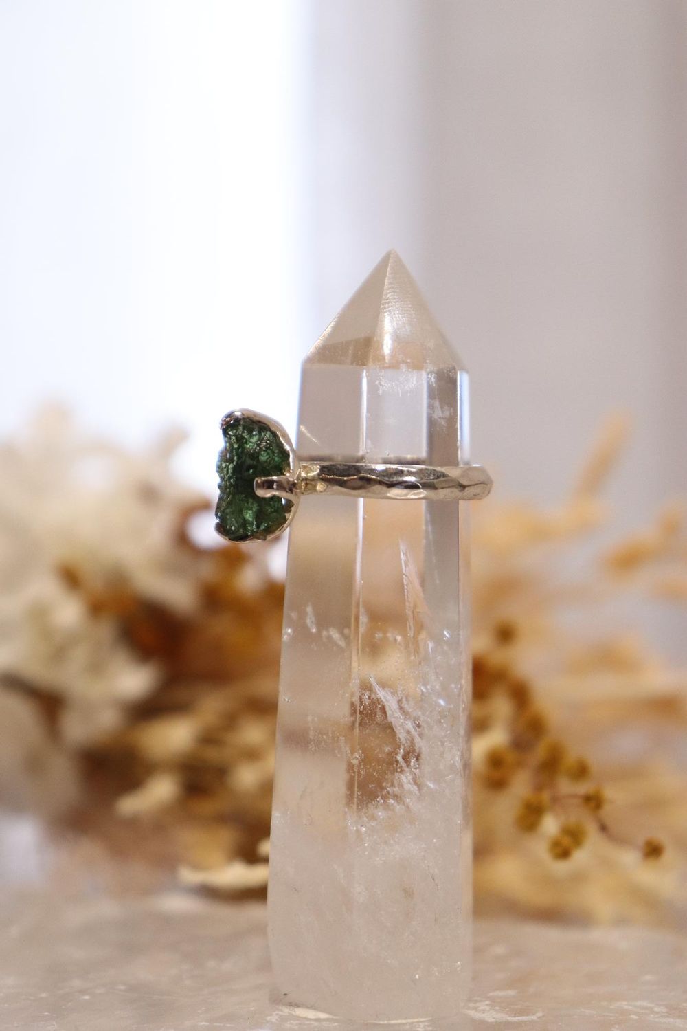 Moldavite Ring | 2.8cts Size 10us