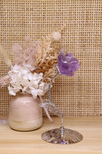 Amethyst Flower Carving + Stand | 63g