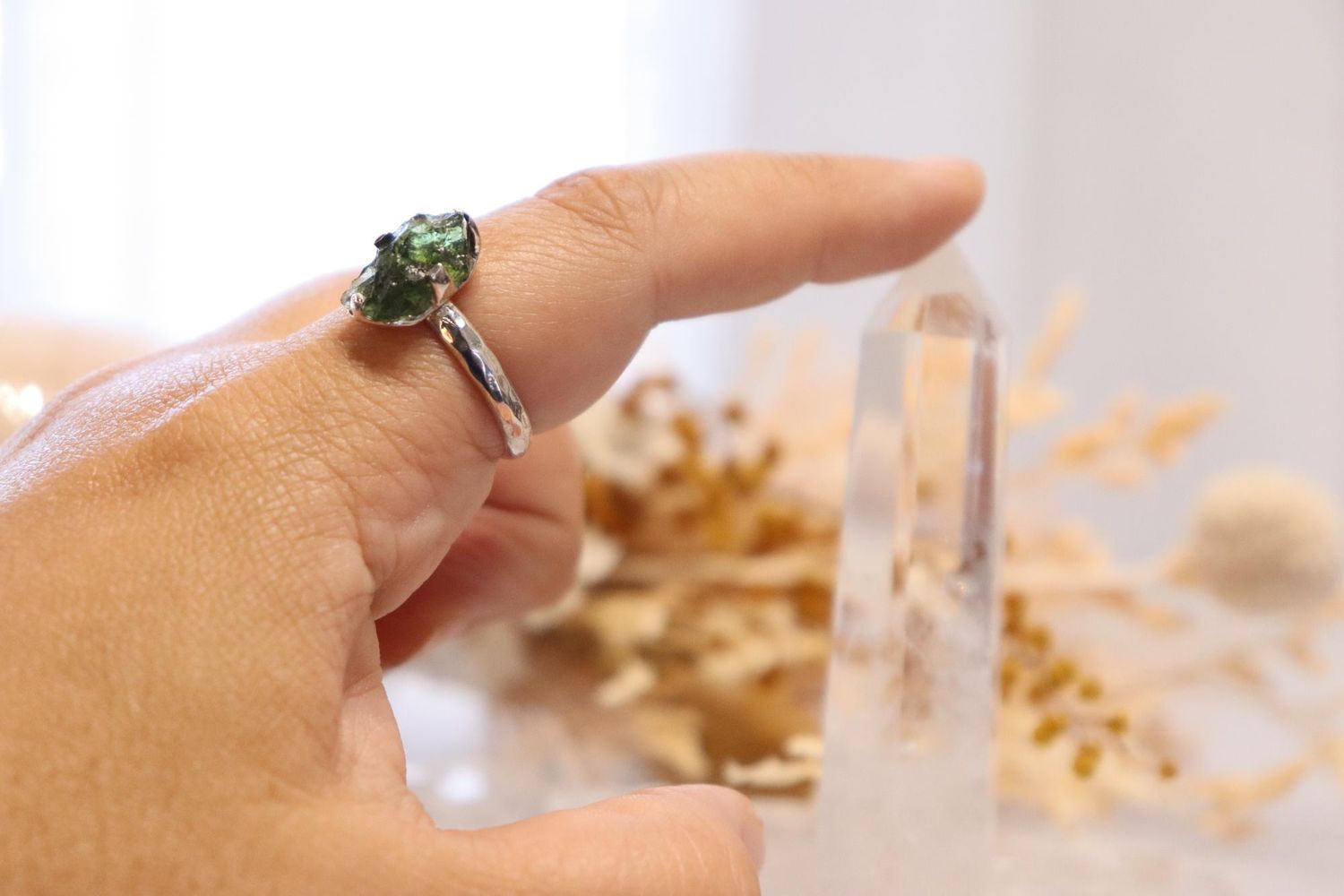 Moldavite Ring | 2.8cts Size 10us