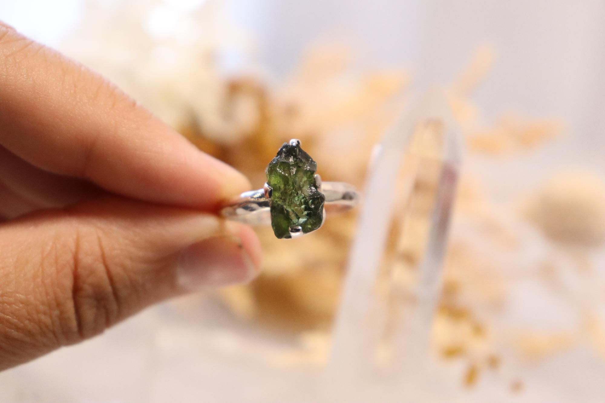 Moldavite Ring | 2.8cts Size 10us