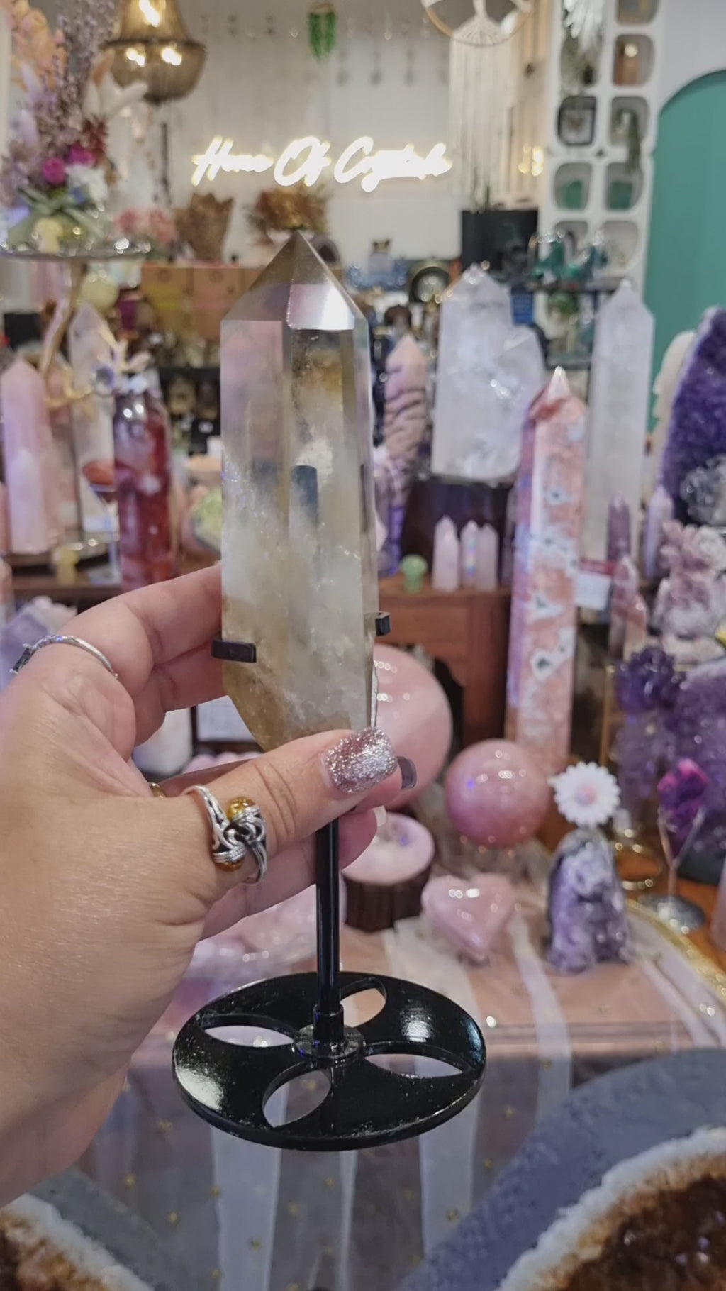 Citrine Point + Stand | 272g